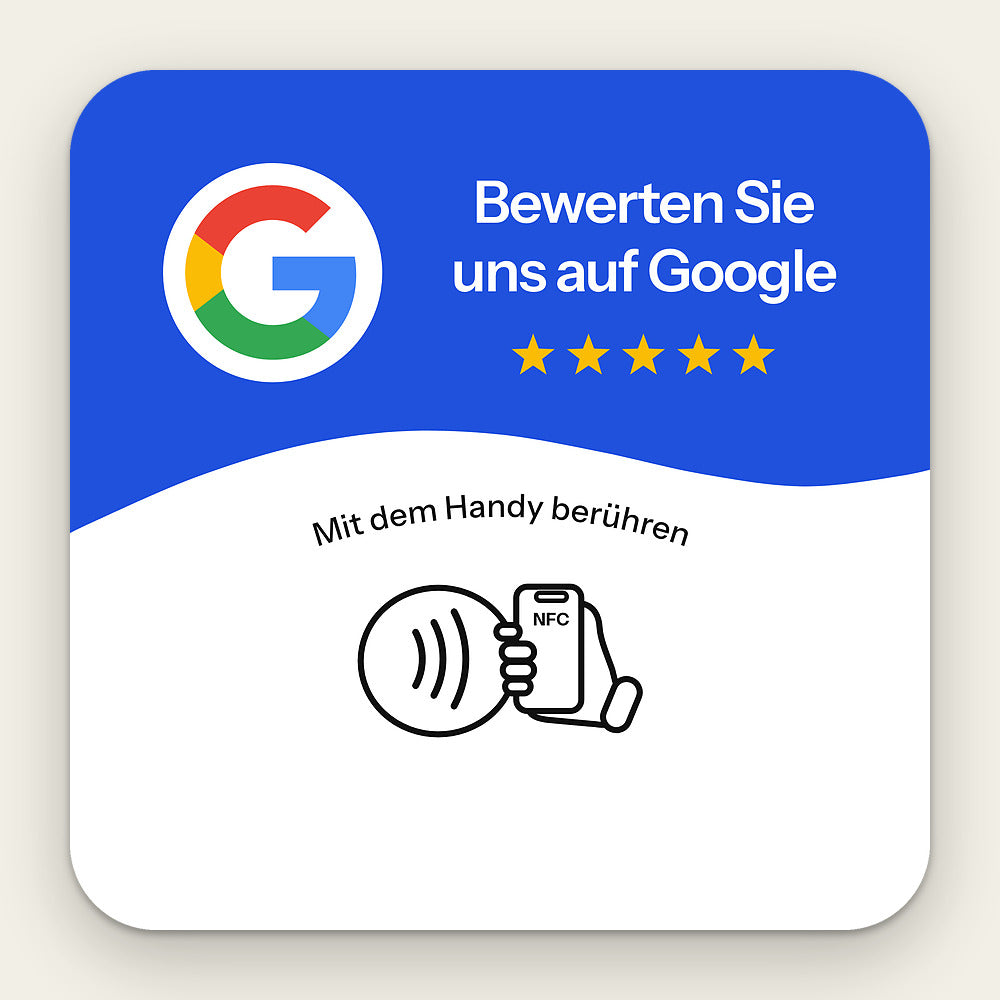 Bewertungsplatte weiß-blau, Auswahl-Ansicht